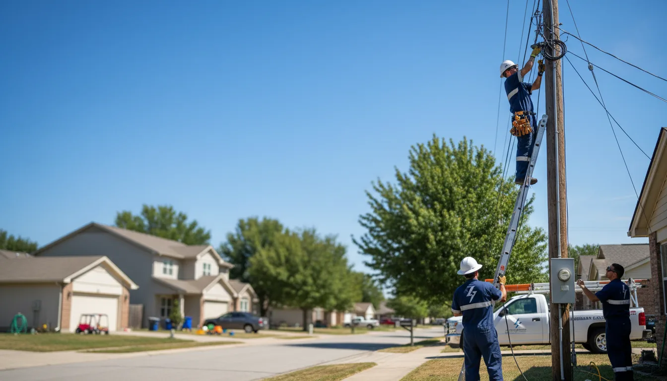 Residential electrician providing installation services in Truesdale, IA